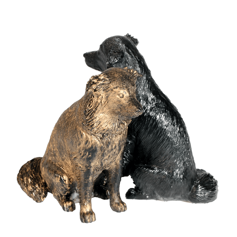 two 3D dogs